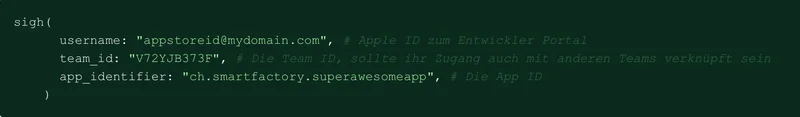 Sigh Lane Provisioning File